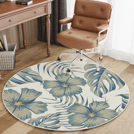 Round rug For office chairs with hardwood floors Mat Desktop rugs Round heavy duty rolling chair mats, home with anti-slip rugs and carpet