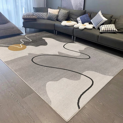 Tapis de sol doux pour chambre à coucher, salon, Table basse, tapis et tapis en velours de cristal, grands tapis de décoration pour la maison