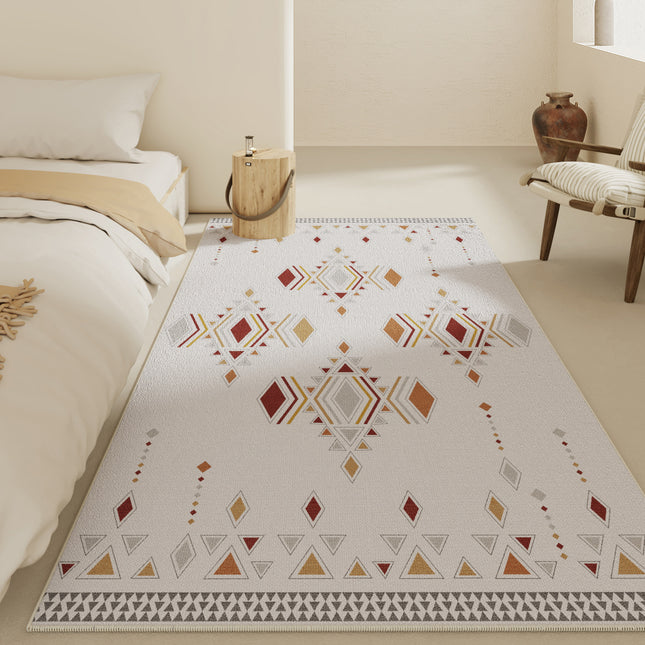 Teppich, Wohnzimmerteppich, großer Schlafzimmerteppich, waschbare marokkanische Teppiche und Teppich für Küche, Esszimmer, Heimbüro, unter dem Tischboden