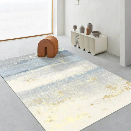 Tapis Moderne Doux Lignes Simples Tapis Abstraits pour Salon Chambre Cuisine Salle à Manger, Tapis de décoration intérieure à Poils Moyens et Tapis de Sol