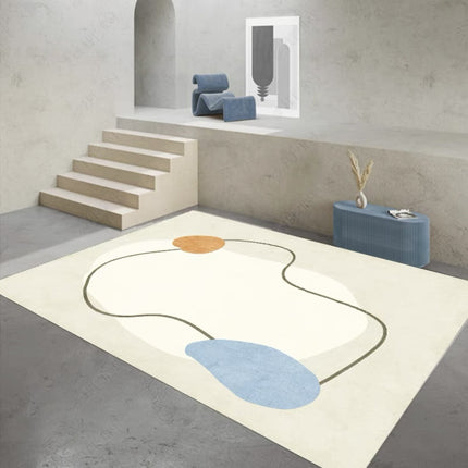 Stain Resistant Washable Area Rug Living Room Large Rugs Low-Pile Carpet for Dining Kitchen Room Bedroom Bed Side rugs and carpet