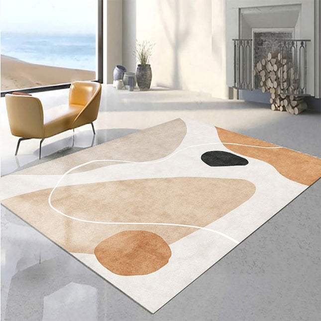 Fleckenabweisender, waschbarer Teppich für Wohnzimmer, große Teppiche, niedrigfloriger Teppich für Esszimmer, Küche, Zimmer, Schlafzimmer, Bettvorleger und Teppich