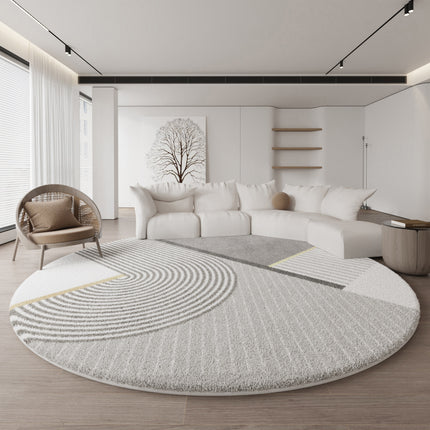 Fluffy Round Rug for Living Room Luxurious Circle Carpet for Bedroom Plush Soft Round Rugs Home Decoration Carpets