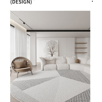 Fluffy Round Rug for Living Room Luxurious Circle Carpet for Bedroom Plush Soft Round Rugs Home Decoration Carpets