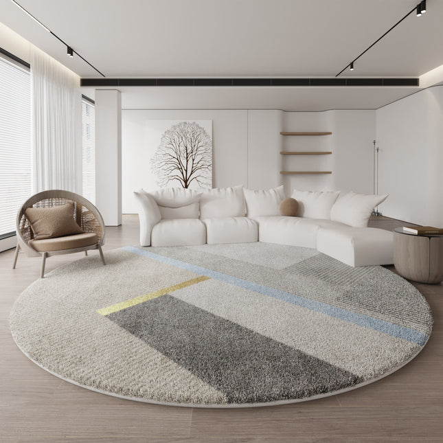 Fluffy Round Rug for Living Room Luxurious Circle Carpet for Bedroom Plush Soft Round Rugs Home Decoration Carpets