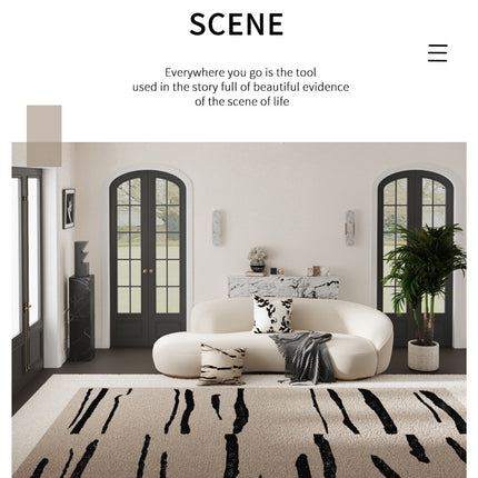 Area Rug Living Room Rugs-Washable Geometric Soft Low Pile Stain carpets Indoor rugs and carpet for Bedroom Under Dining Table Home Office
