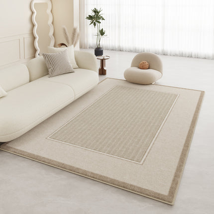 Cream Breeze Rug Indoor Soft Large Low Pile rugs and carpet Modern Minimalist Decorative carpets for Living Room Bedroom Office