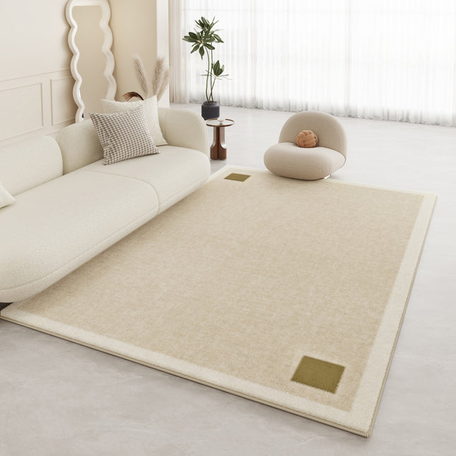 Cremefarbener Breeze-Teppich für den Innenbereich, weich, groß, mit niedrigem Flor, moderne, minimalistische, dekorative Teppiche für Wohnzimmer, Schlafzimmer, Büro