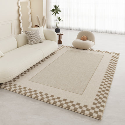 Cream Breeze Rug Indoor Soft Large Low Pile rugs and carpet Modern Minimalist Decorative carpets for Living Room Bedroom Office