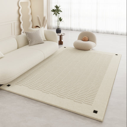 Cream Breeze Rug Indoor Soft Large Low Pile rugs and carpet Modern Minimalist Decorative carpets for Living Room Bedroom Office