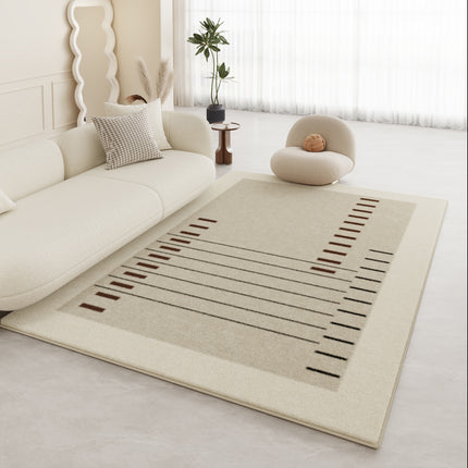 Cream Breeze Rug Indoor Soft Large Low Pile rugs and carpet Modern Minimalist Decorative carpets for Living Room Bedroom Office
