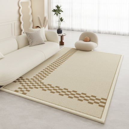 Cream Breeze Rug Indoor Soft Large Low Pile rugs and carpet Modern Minimalist Decorative carpets for Living Room Bedroom Office