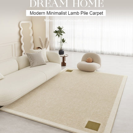 Cream Breeze Rug Indoor Soft Large Low Pile rugs and carpet Modern Minimalist Decorative carpets for Living Room Bedroom Office