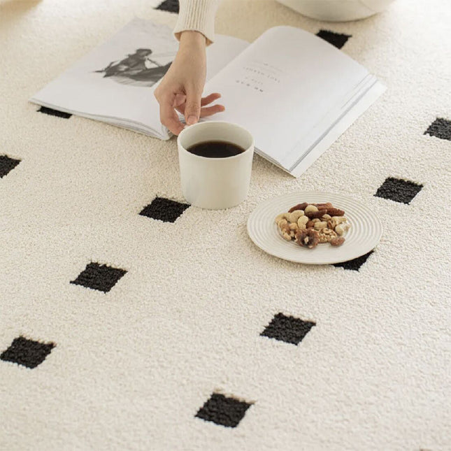 Cremefarbener Teppich, moderner, minimalistischer Teppich – weiche Teppiche für Wohnzimmer, Schlafzimmer, Lounge, Gästezimmer und Esszimmerteppiche und Teppiche