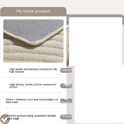 Cream Color Carpet Modern Minimalist Area Rug－Soft Carpets for Living Room Bedroom Lounge Guest Room And Dining Rugs And Carpet