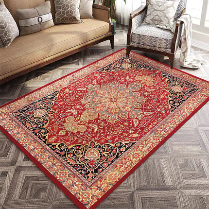 Persian Vintage Area Rugs Vintage Rug Bohemian Indoor Carpets Slip Resistant Rugs And Carpet for Entryway Bedroom Dining Room Living Room