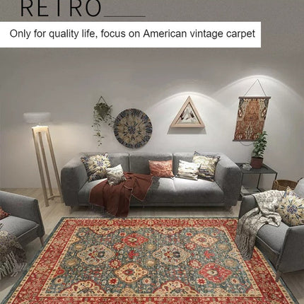 Persian Vintage Area Rugs Vintage Rug Bohemian Indoor Carpets Slip Resistant Rugs And Carpet for Entryway Bedroom Dining Room Living Room