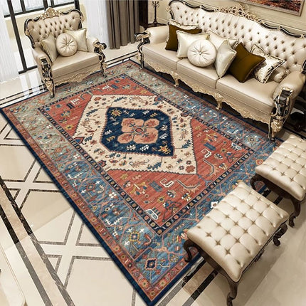 Persian Vintage Area Rugs Vintage Rug Bohemian Indoor Carpets Slip Resistant Rugs And Carpet for Entryway Bedroom Dining Room Living Room