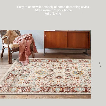 Persian Vintage Area Rugs Vintage Rug Bohemian Indoor Carpets Slip Resistant Rugs And Carpet for Entryway Bedroom Dining Room Living Room