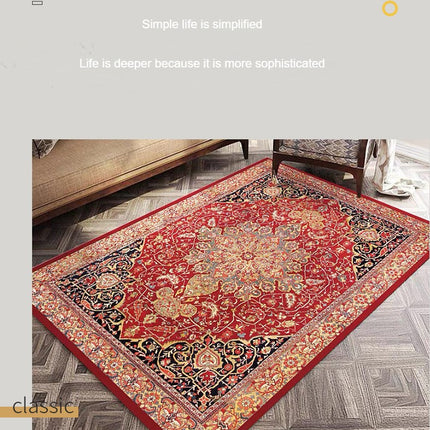 Persian Vintage Area Rugs Vintage Rug Bohemian Indoor Carpets Slip Resistant Rugs And Carpet for Entryway Bedroom Dining Room Living Room