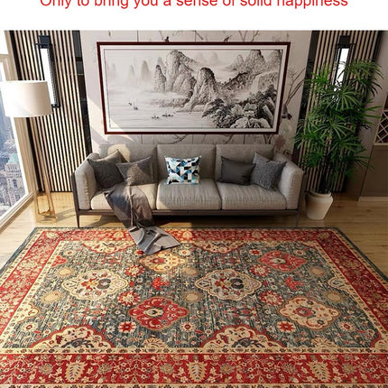 Persian Vintage Area Rugs Vintage Rug Bohemian Indoor Carpets Slip Resistant Rugs And Carpet for Entryway Bedroom Dining Room Living Room