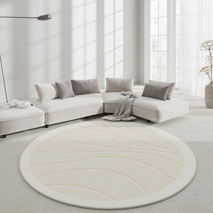 Round Rugs Minimalist Geometric Area Rugs, Round Rugs Chic Floor Mats Outdoor carpet For Swivel Chairs Office Soundproof Carpets Floor Mats