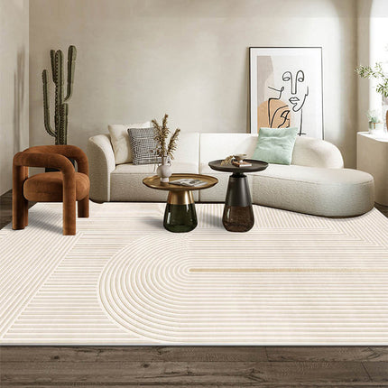 Area Rug Modern Art Line Minimalist Carpet Durable Washable Soft Fluffy Large Floor Rugs And Carpet for Bedroom Living Room Office