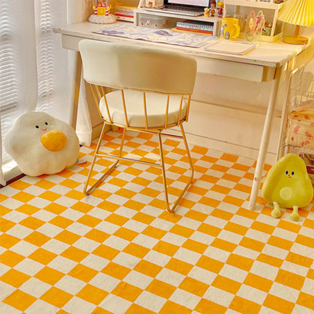 Checkerboard Rug Living Room Lambswool Coffee Table Non-Slip Floor Rugs And Carpet Bedroom Bedside Carpets Area Rugs