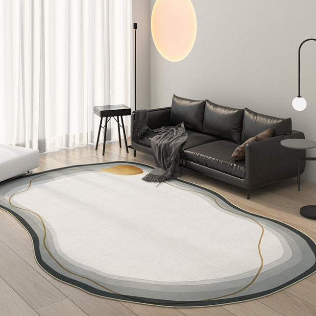 Lrregulär geformter Teppich, moderne Teppiche für Wohnzimmer, Esszimmer, Spielzimmer, Schlafzimmer, weicher, flauschiger Teppich, große Bodenteppiche
