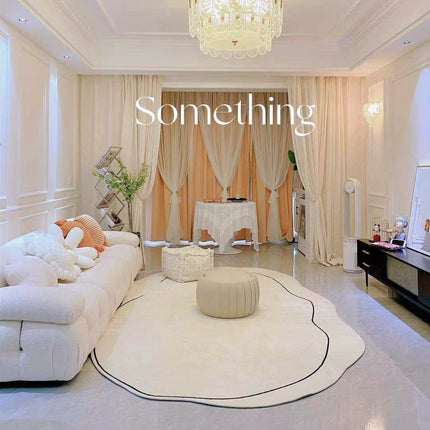 Lrregular Shaped Carpet Modern Area Rugs for Living Room Dining Room Playroom Bedroom Soft Fluffy Rug Large Floor Rugs Carpets
