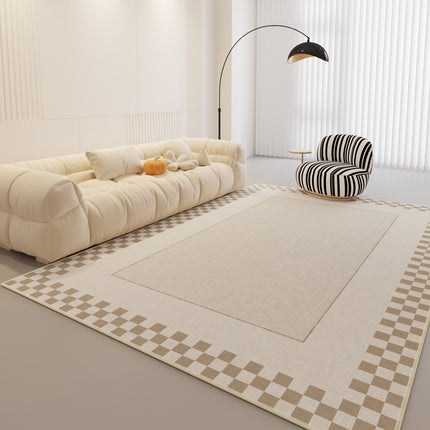 Geometric Rug Area Rugs Living Room Dining Kitchen - Modern Abstract Rugs for Bedroom-Carpets Style- Rugs Large Cream Carpet