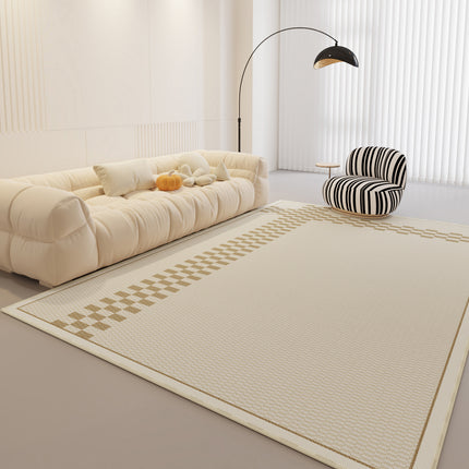 Geometric Rug Area Rugs Living Room Dining Kitchen - Modern Abstract Rugs for Bedroom-Carpets Style- Rugs Large Cream Carpet