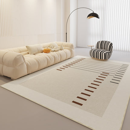 Geometric Rug Area Rugs Living Room Dining Kitchen - Modern Abstract Rugs for Bedroom-Carpets Style- Rugs Large Cream Carpet