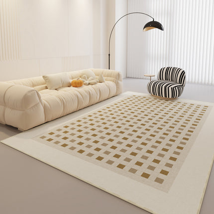 Geometric Rug Area Rugs Living Room Dining Kitchen - Modern Abstract Rugs for Bedroom-Carpets Style- Rugs Large Cream Carpet