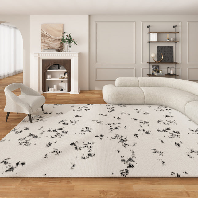 Teppich, modern, abstrakt, für Wohnzimmer, Schlafzimmer, Flur, Bodenmatte, Innenteppich, Zuhause, rutschfest, waschbar, Teppich aus Kaschmirimitat