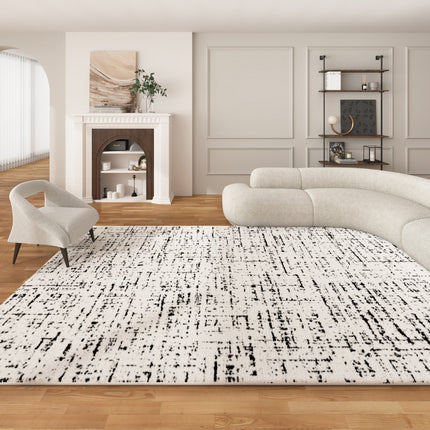 Area Rug Modern Abstract Rugs for Living Room Bedroom Hallway Floor Mat Indoor Rug Home Anti-Skid Washable Carpet Imitation Cashmere Rug