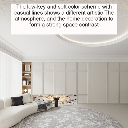 Tapis rond doux et chic, lavable en machine, antidérapant, pour intérieur de canapé, salon, canapé, chambre à coucher, décoration de chambre d'enfant