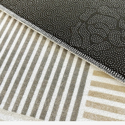 Tapis rond lavable ultra fin pour chambre à coucher, salle de bain, tapis circulaire à poils courts, tapis de sol intérieur, tapis de table basse de salon