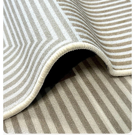 Tapis rond lavable ultra fin pour chambre à coucher, salle de bain, tapis circulaire à poils courts, tapis de sol intérieur, tapis de table basse de salon