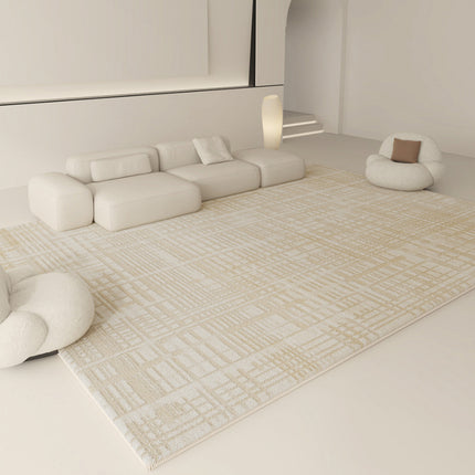 Tapis de chambre à coucher, tapis d'extérieur simple de couleur unie, tapis géométrique antidérapant pour salon, cuisine, salle à manger, salle de bain