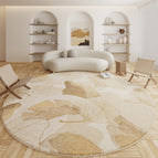 Round shape-Wabi-sabi Oriental-Ginkgo