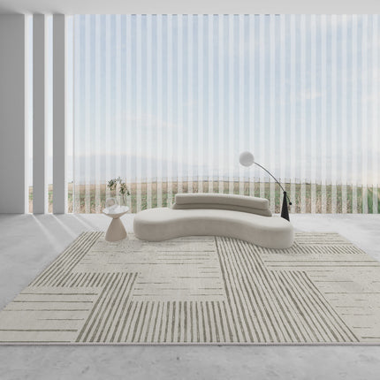 Tapis de grande surface pour chambre à coucher, extérieur, géométrique simple, antidérapant, abstrait, pour salon et cuisine