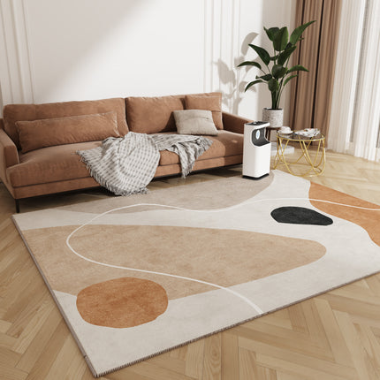 Tapis de grande surface pour chambre à coucher, extérieur, géométrique simple, antidérapant, abstrait, pour salon et cuisine