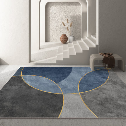 Tapis de grande surface pour chambre à coucher, extérieur, géométrique simple, antidérapant, abstrait, pour salon et cuisine