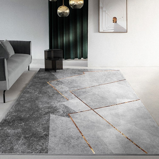 Large Area Rug Bedroom Rug Outdoor Simple Geometric Carpets Non Slip Abstract Carpet for Living Room Kitchen