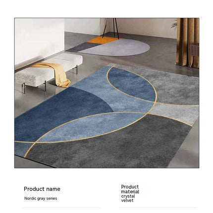 Tapis de grande surface pour chambre à coucher, extérieur, géométrique simple, antidérapant, abstrait, pour salon et cuisine
