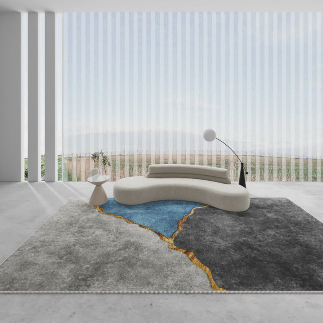 Moderne Teppiche und Teppichböden, weicher Bodenteppich mit hochwertiger, flauschiger Textur für den Innenbereich, Wohnzimmer, Esszimmer und Schlafzimmer