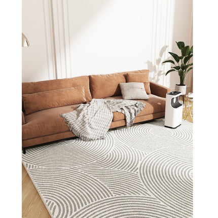 Moroccan Indoor Rugs Geometric Lattice Line Modern Area Rug Wabi-sabi Style Sub Rug Easy-Cleaning Bedroom Kitchen Living Room