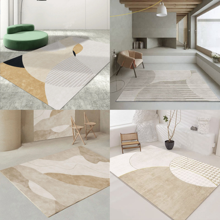 Area Rugs Modern Living Room Rug Washable Abstract Minimalist  Throw carpet Non-Slip Aesthetic Retro Carpets Bedroom Office Decor