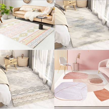 Area Rugs Modern Living Room Rug Washable Abstract Minimalist  Throw carpet Non-Slip Aesthetic Retro Carpets Bedroom Office Decor